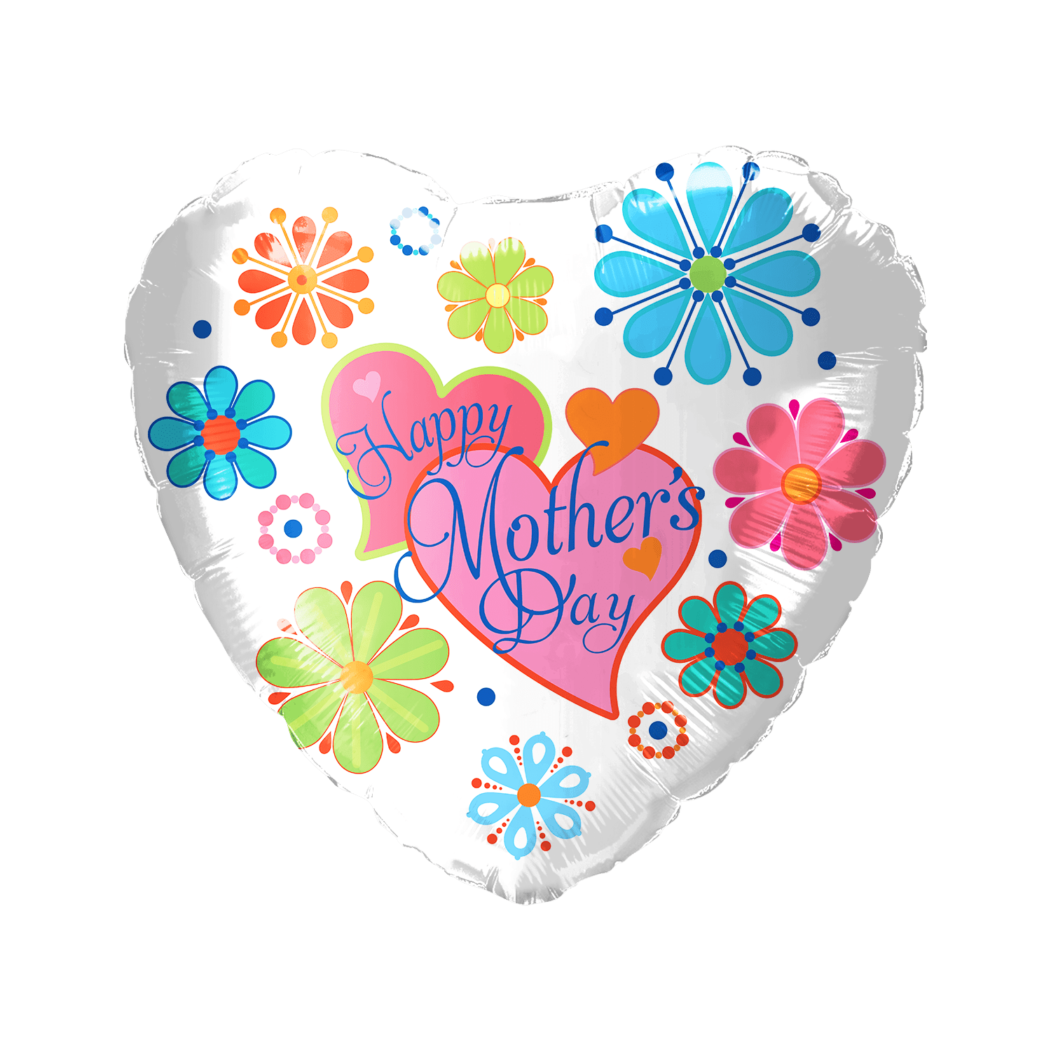 18" Happy Mother's Day Two Heart - 50ct - Party America