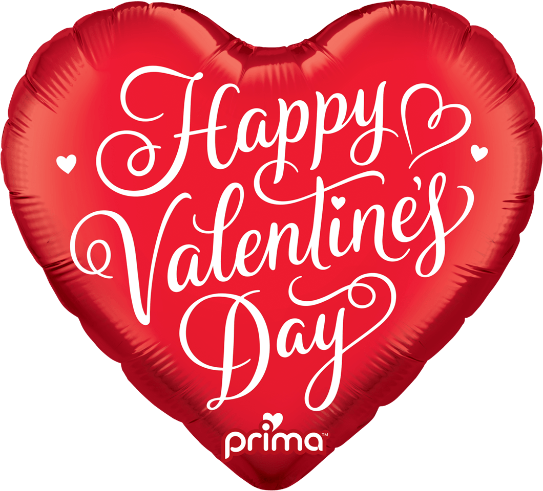 18" Happy Valentine's Day Script