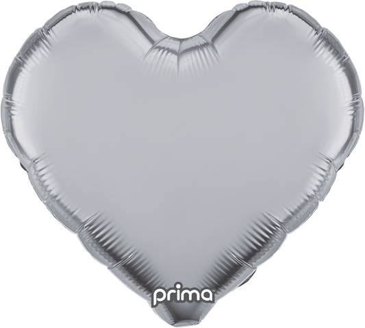 18" Heart - Silver