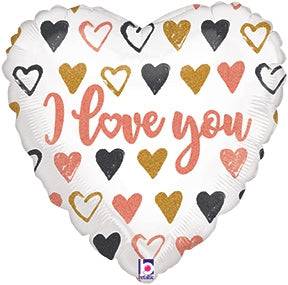 18" Hearts I Love You