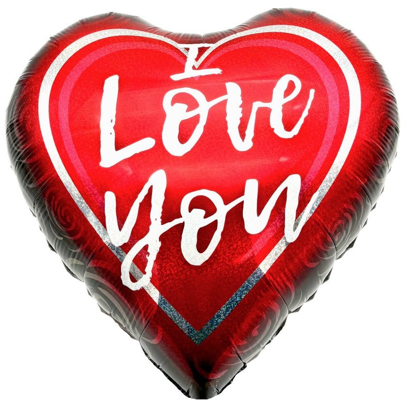 18" I Love You - Rose Print - 20ct - Party America