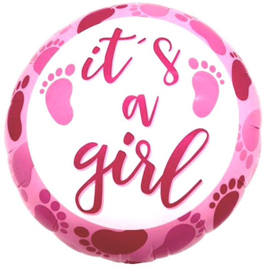 18" It's a Girl - Footprints - 50ct - Party America