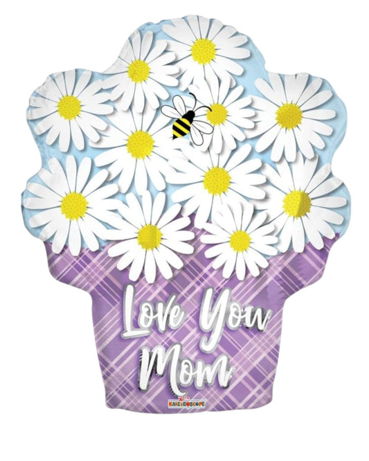 18" Love You Mom Daises (100ct) - Conver USA