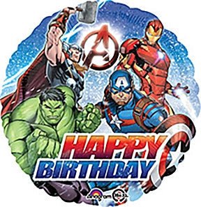 18" Marvel Avengers Happy Birthday (10ct)