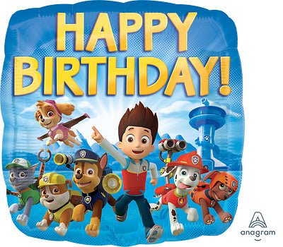 18" Paw Patrol Happy Birthday