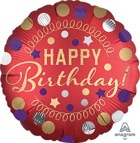 18" Red Birthday Party
