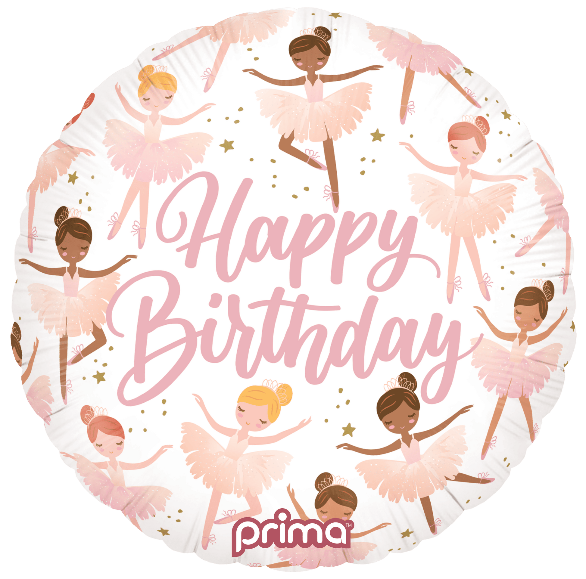 18” Round Birthday Ballerinas