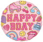 18” Round Birthday Girl Patches