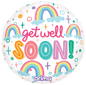 18” Round Get Well Soon Rainbows