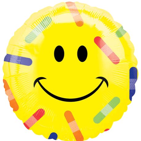 18" Smiling Face Bandages (5ct)