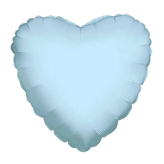 18" Solid Hearts - Light Blue (100ct) - Conver USA