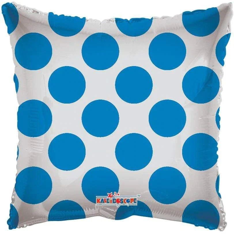 18" Transparent with Blue Polka Dots - Conver USA
