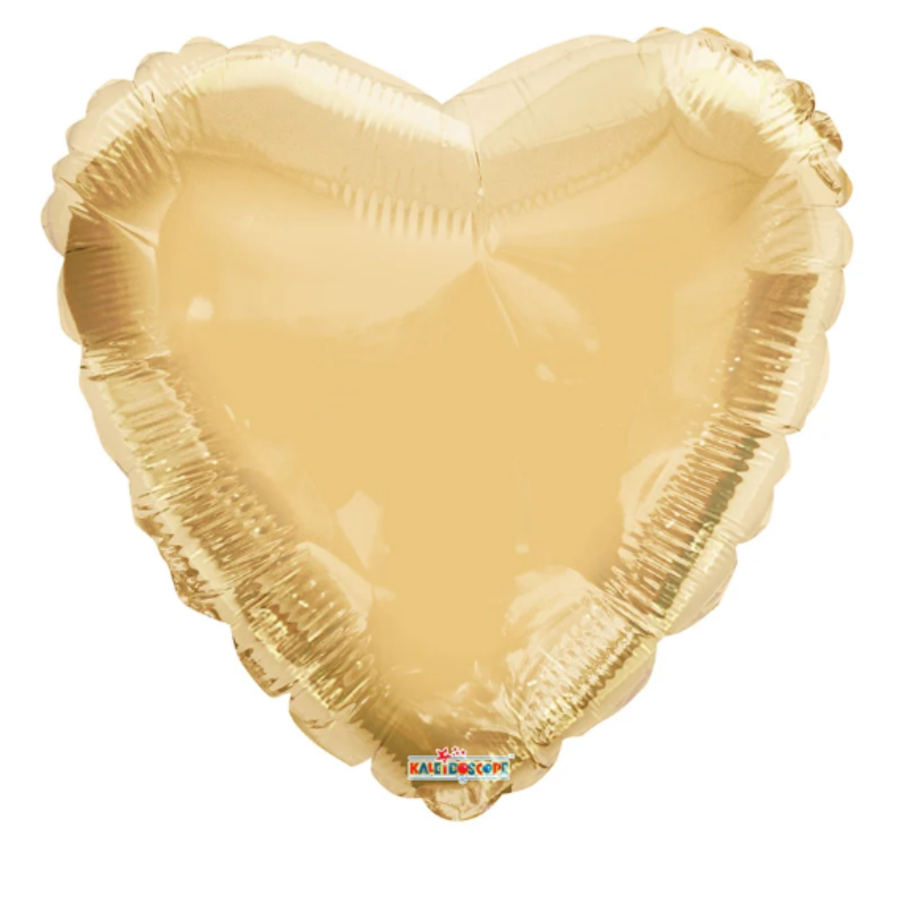 18" Solid Hearts - Shampagne Gold (100ct) - Conver USA