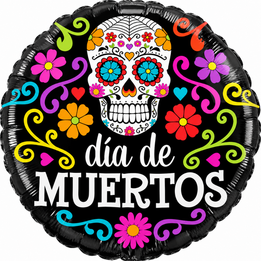 18" Día de Muertos Colorido (10u) - Anagram