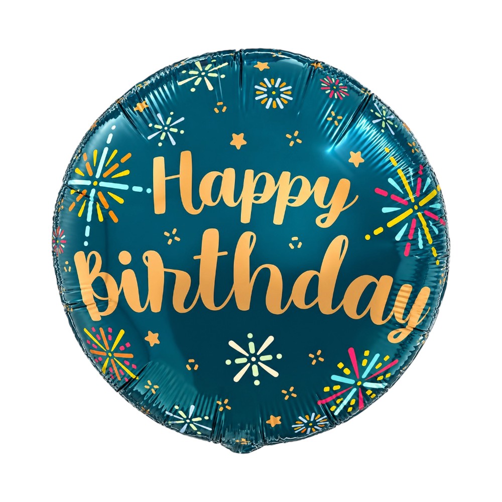 18" Happy Birthday – Firework (20ct) - Lumeloons