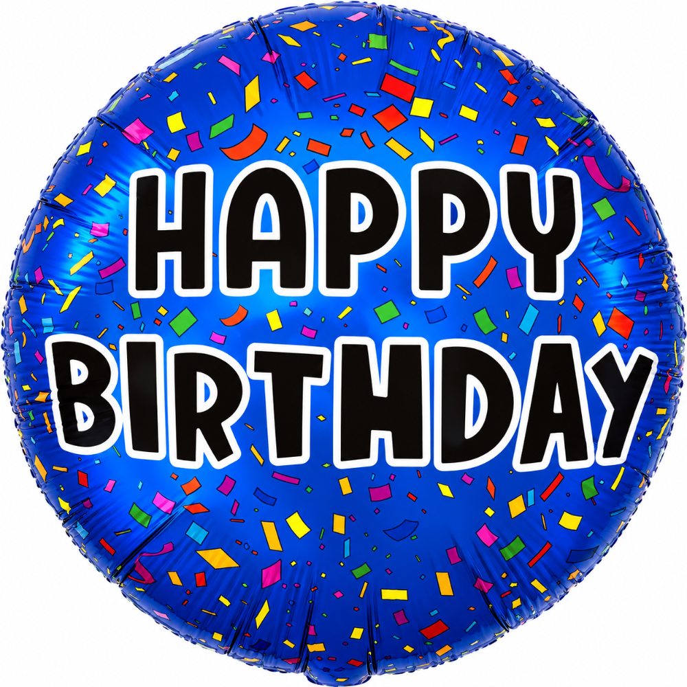 18" Happy Birthday – Confetti (20ct) - Lumeloons