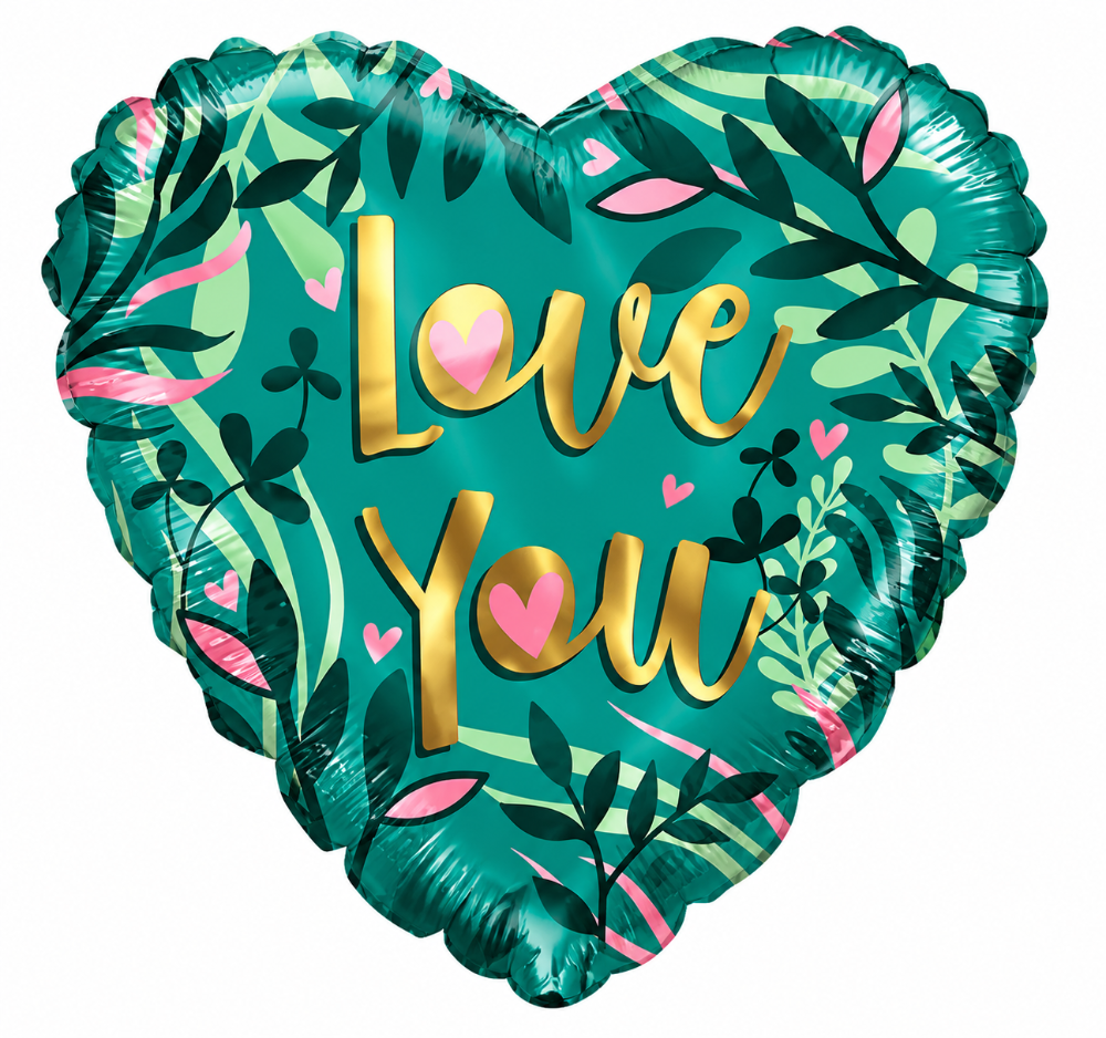 18" Love You Tropical Heart - Conver USA