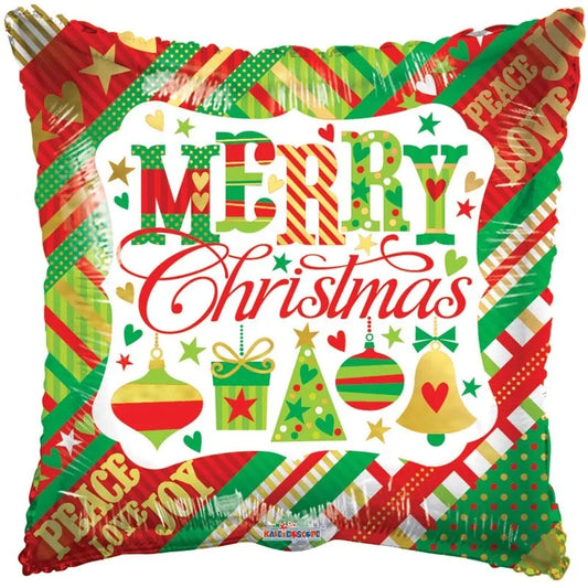 18" Merry Christmas - Peace, Love & Joy - Conver USA