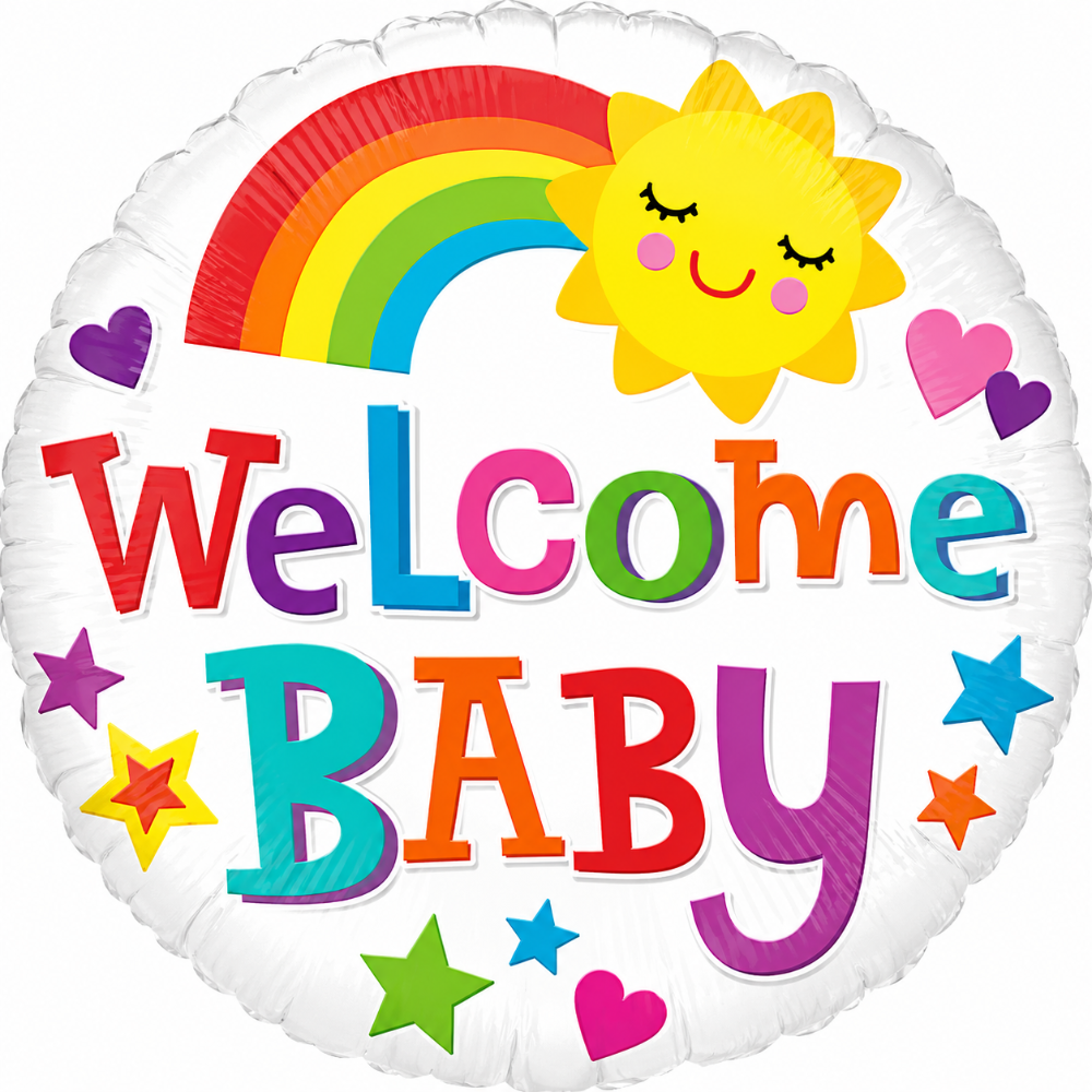 18" Welcome Baby Bright & Bold - Anagram