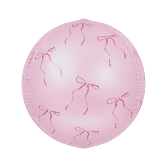 16" Orb Pink Bow Print