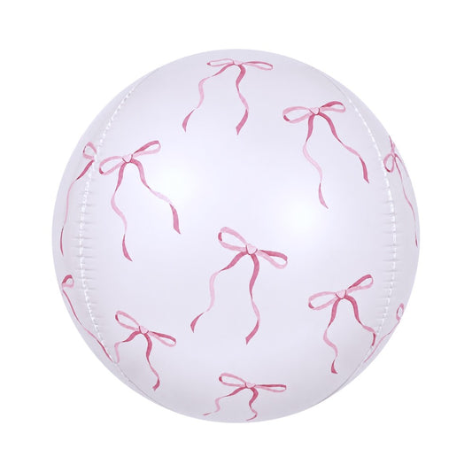 16" Orb Pink Bow Print