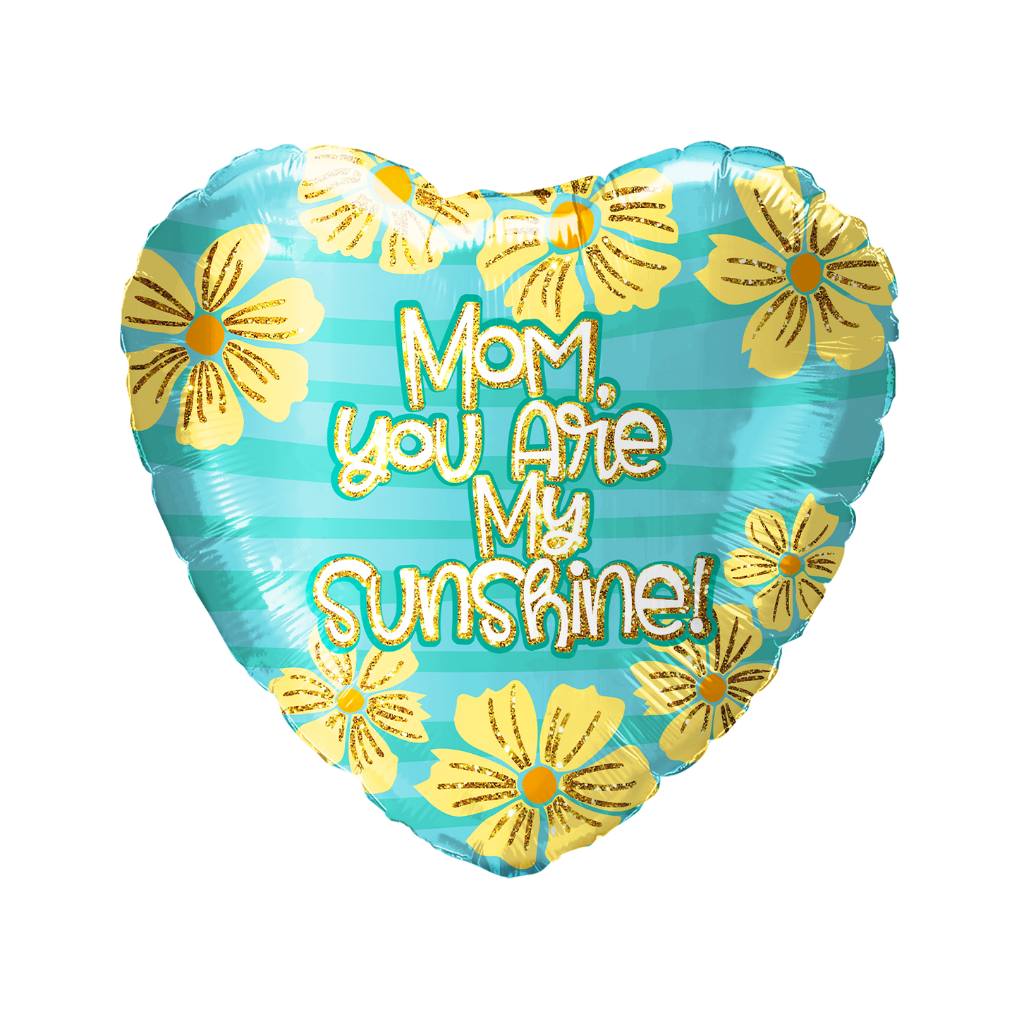 Party America 18" Mom you are My Sunshine Heart Balloon Pack of 50