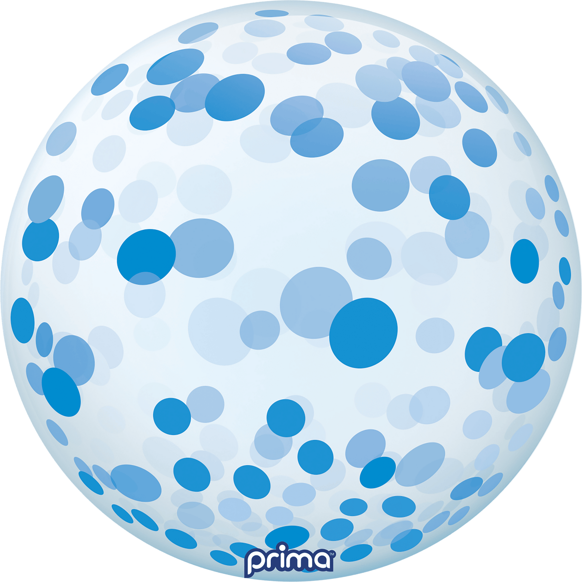 20" Blue Confetti Sphere