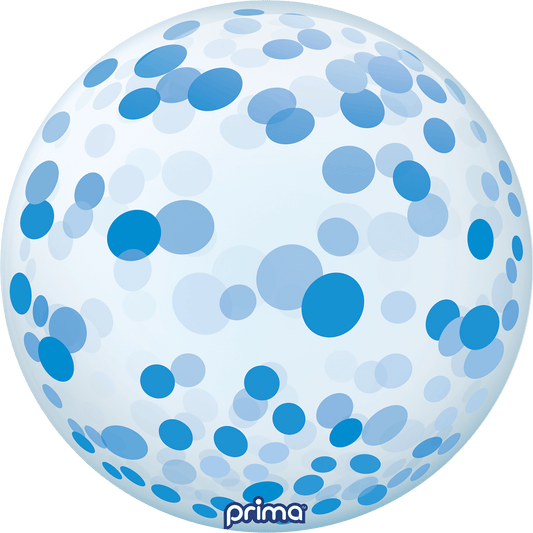 20" Blue Confetti Sphere