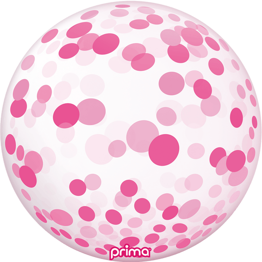 20" Pink Confetti Sphere
