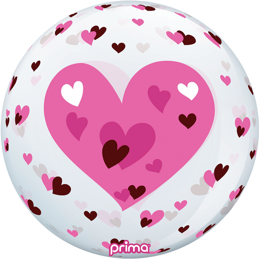 20" Pink Hearts Sphere