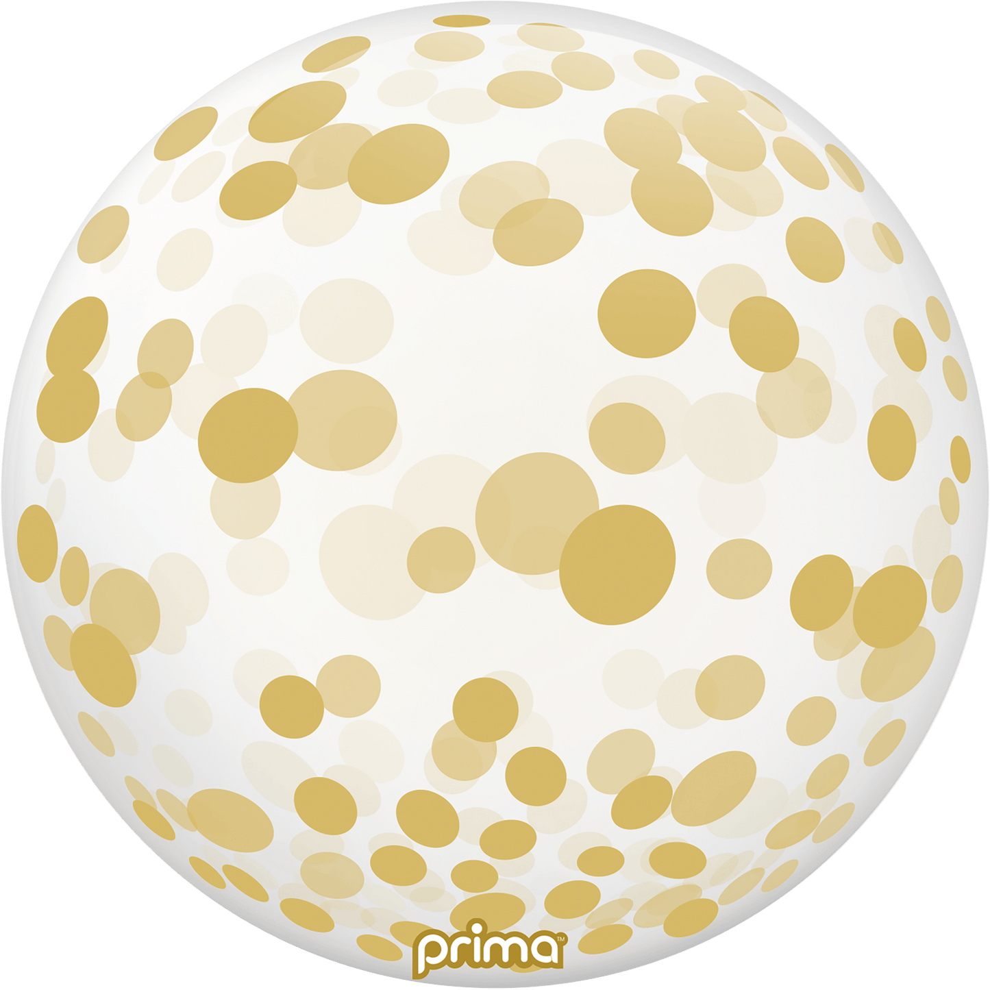 20" Sphere - Gold Confetti