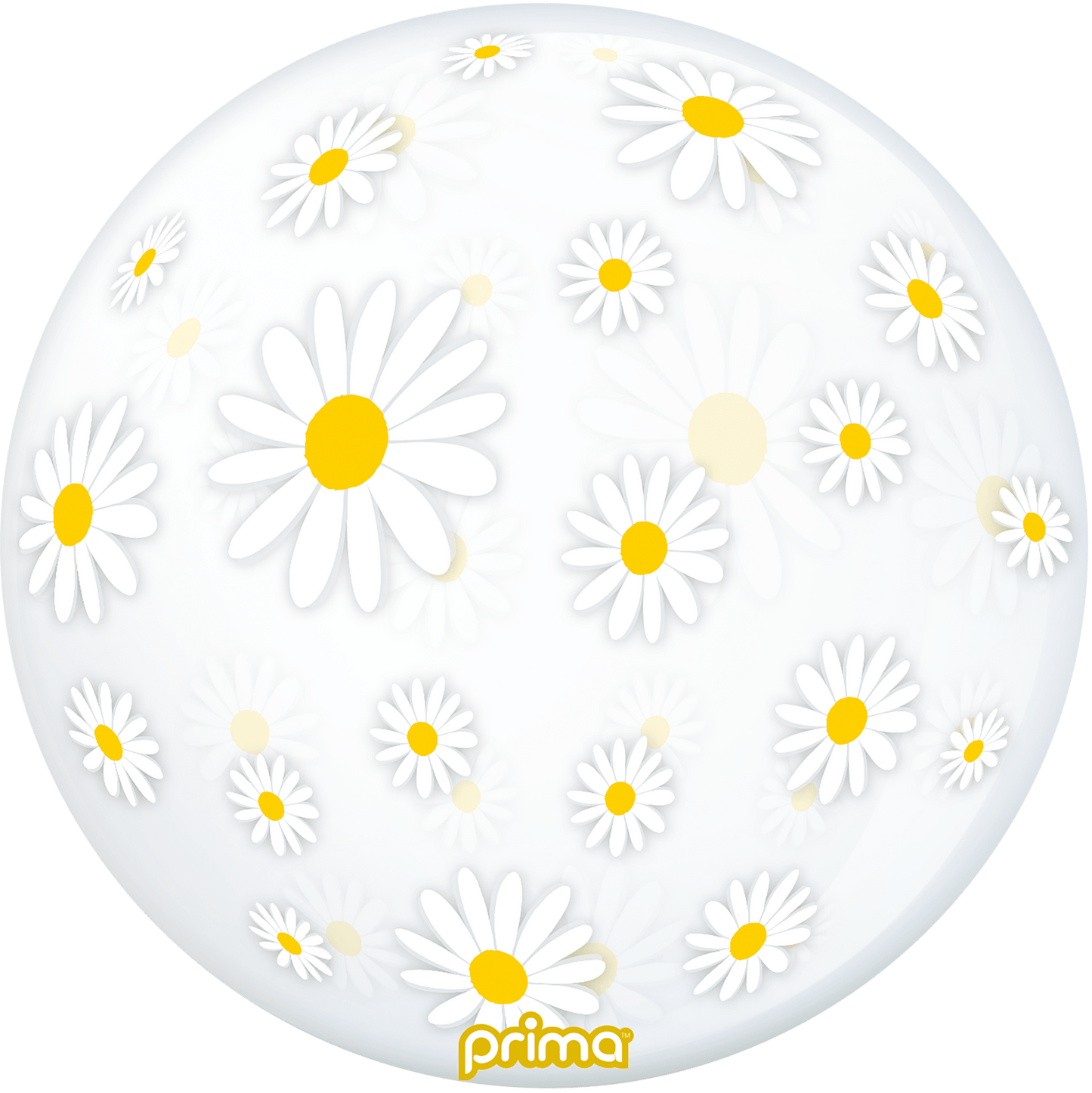 20" White Daisies Sphere