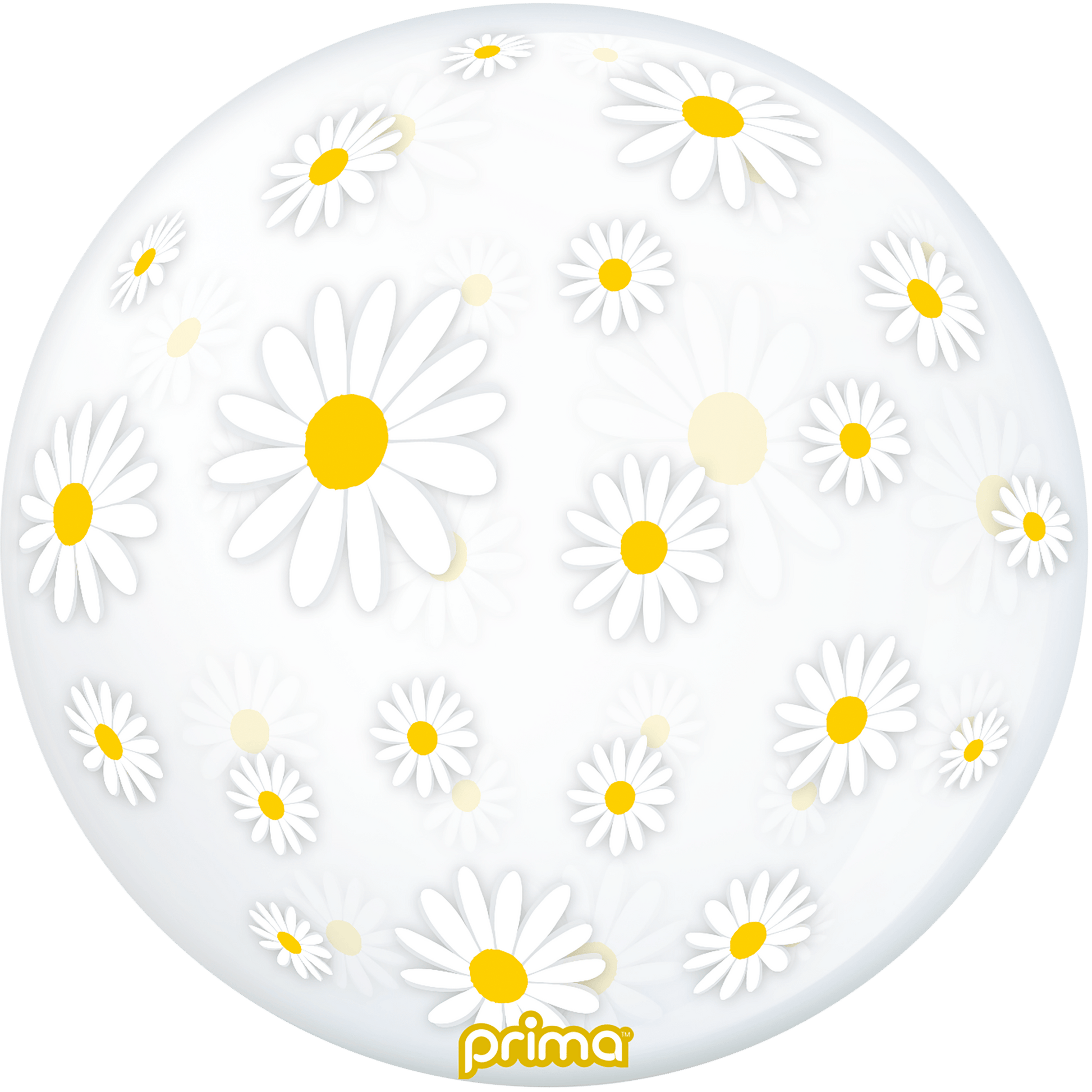 20" White Daisies Sphere