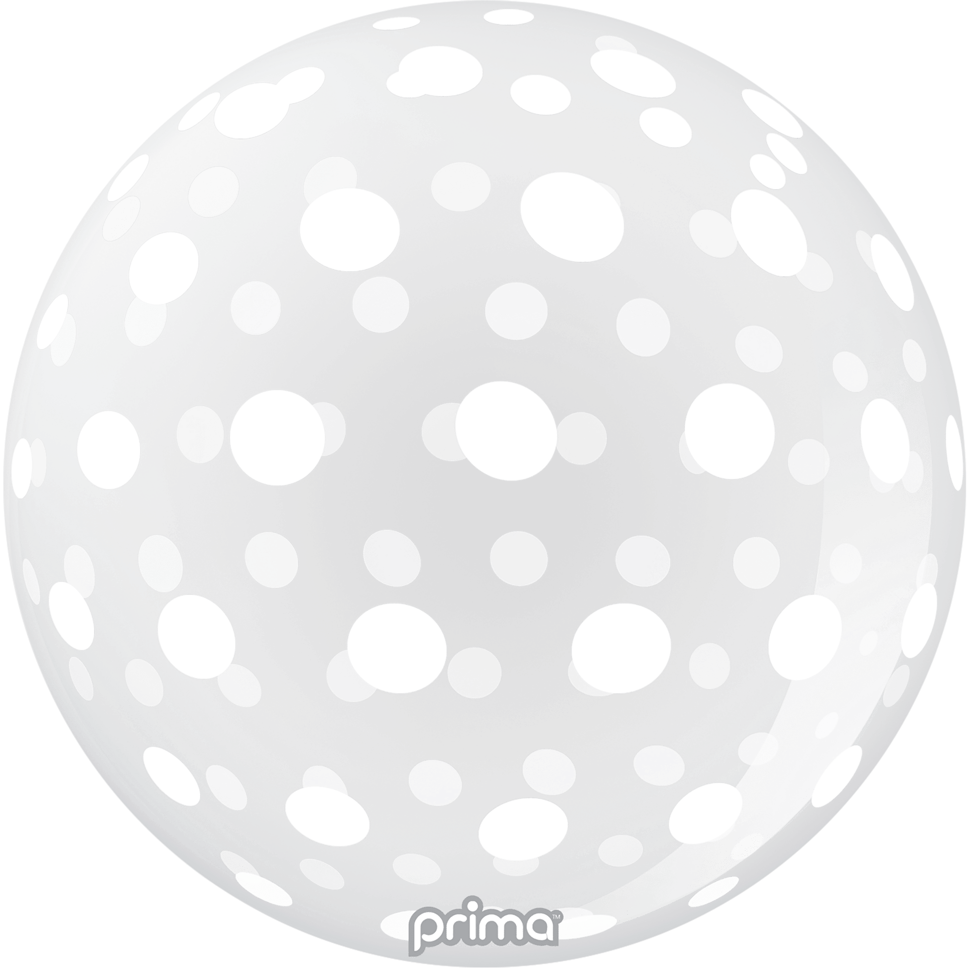 20" White Dots Sphere