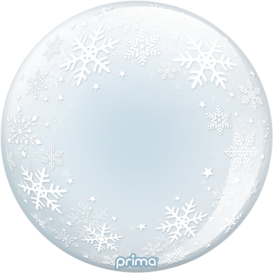 20" White Snowflakes Sphere