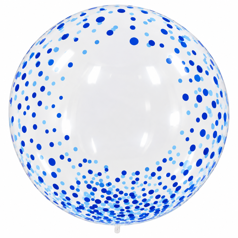 20" Clear Bobo Polka Dots