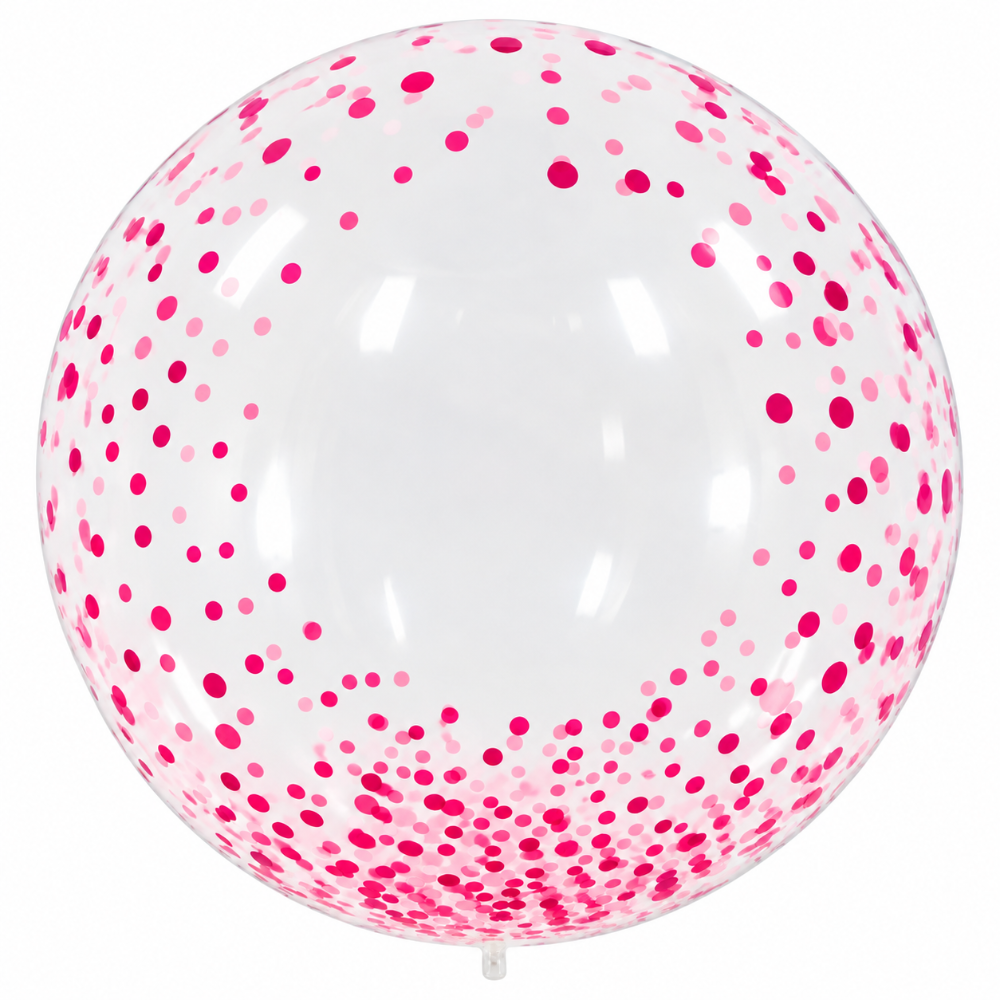 20" Clear Bobo Polka Dots