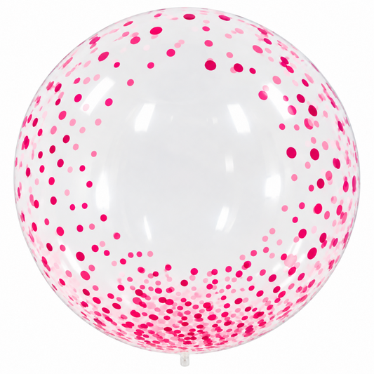 20" Clear Bobo Polka Dots