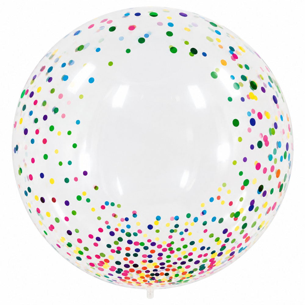 20" Clear Bobo Polka Dots