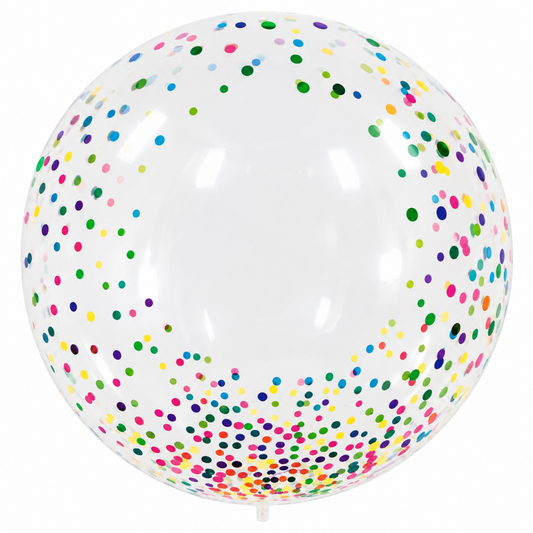 20" Clear Bobo Polka Dots