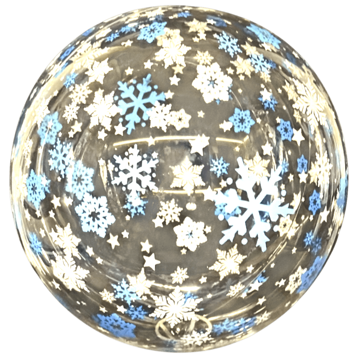22" Clear Bubble - Snowflakes