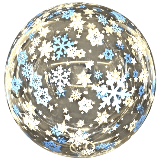 22" Clear Bubble - Snowflakes