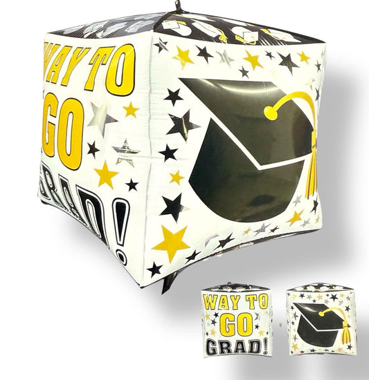 22" Cube - Way to Go Grad