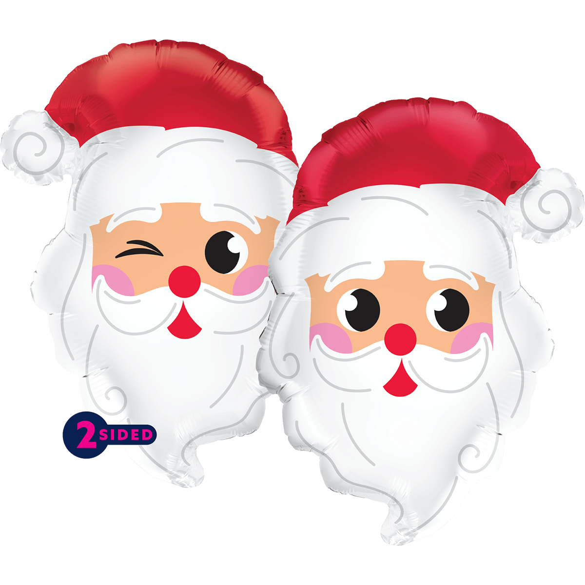22" Light Skin Santa Head Special Shape