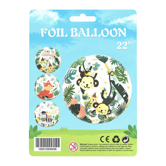 22" 3D Sphere - Safari Animals