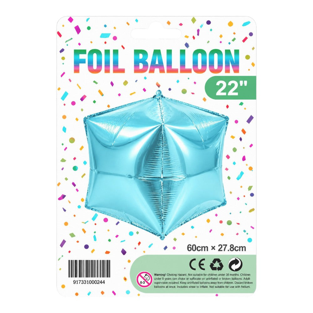 22" 3D Cube Foil Balloon