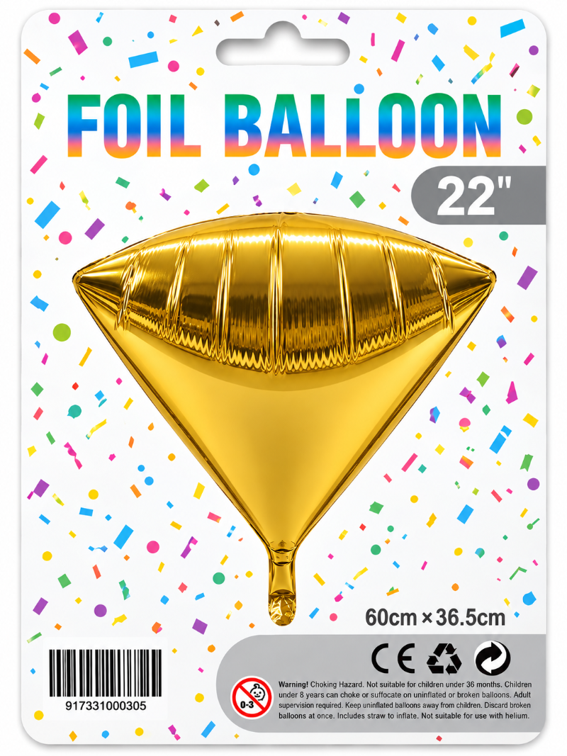 22" 4D Diamond Foil Balloon