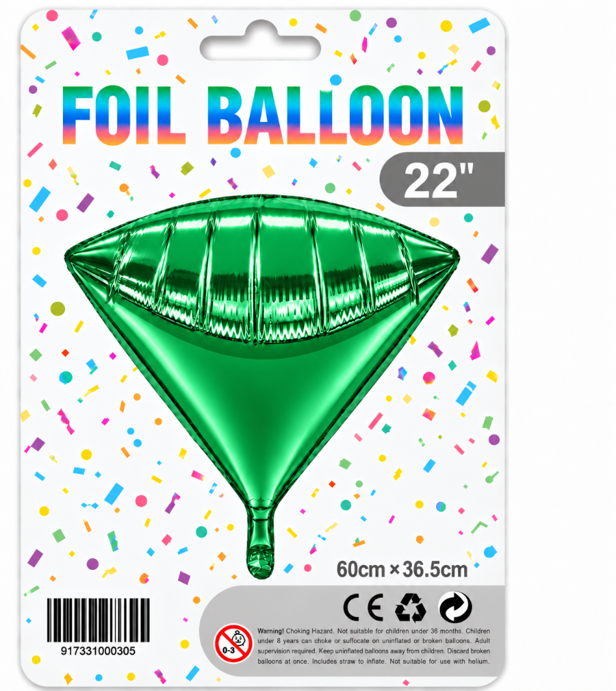 22" 4D Diamond Foil Balloon