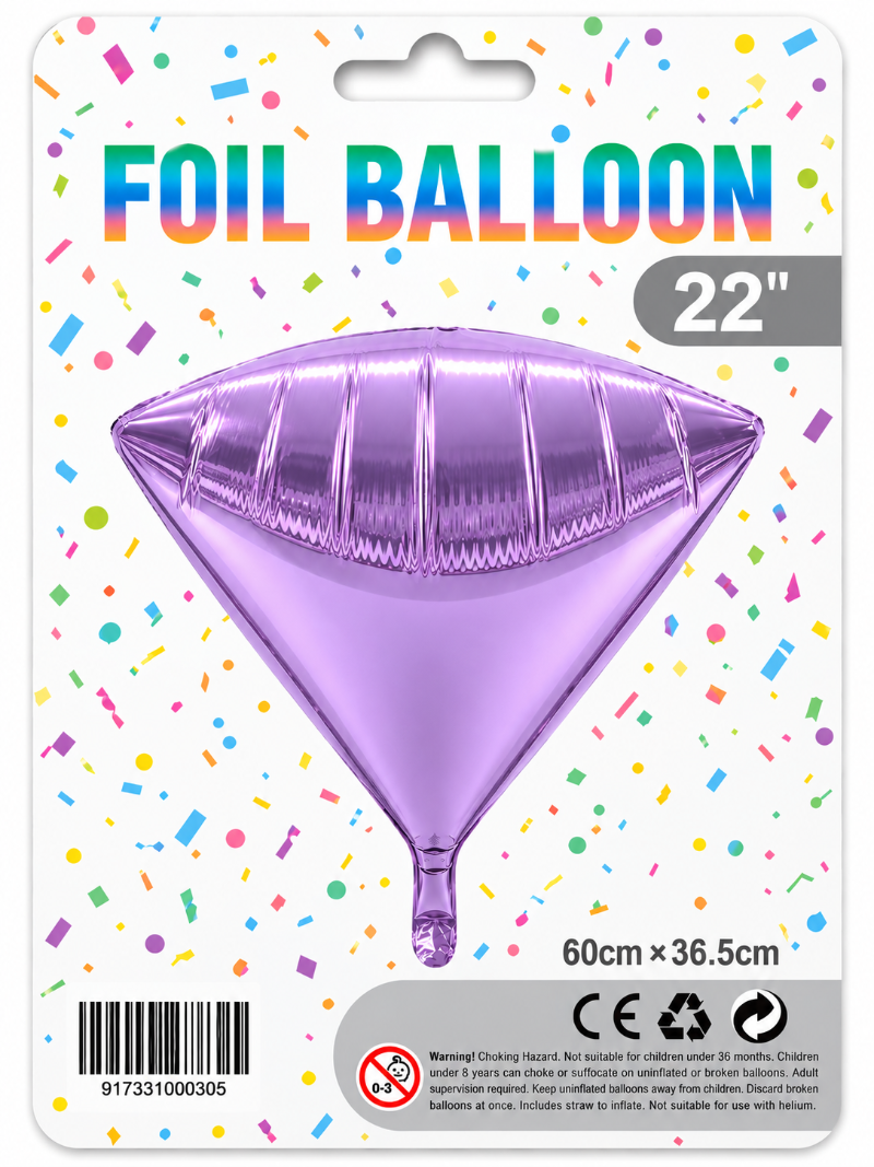 22" 4D Diamond Foil Balloon
