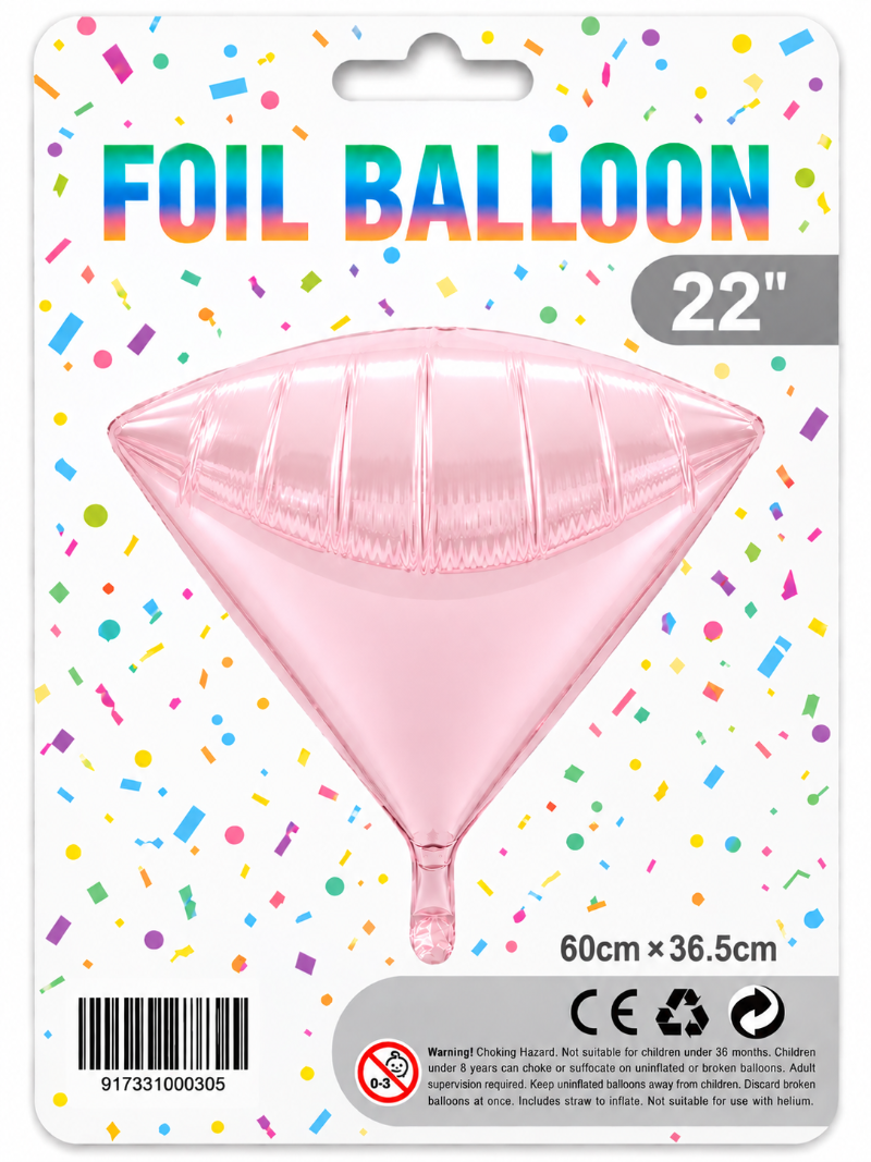 22" 4D Diamond Foil Balloon